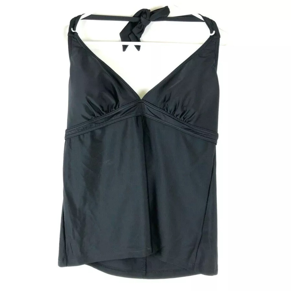 prAna Lahari Womens Tankini Top Black Size Small